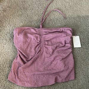 NWT A New Day shirred halter top size L